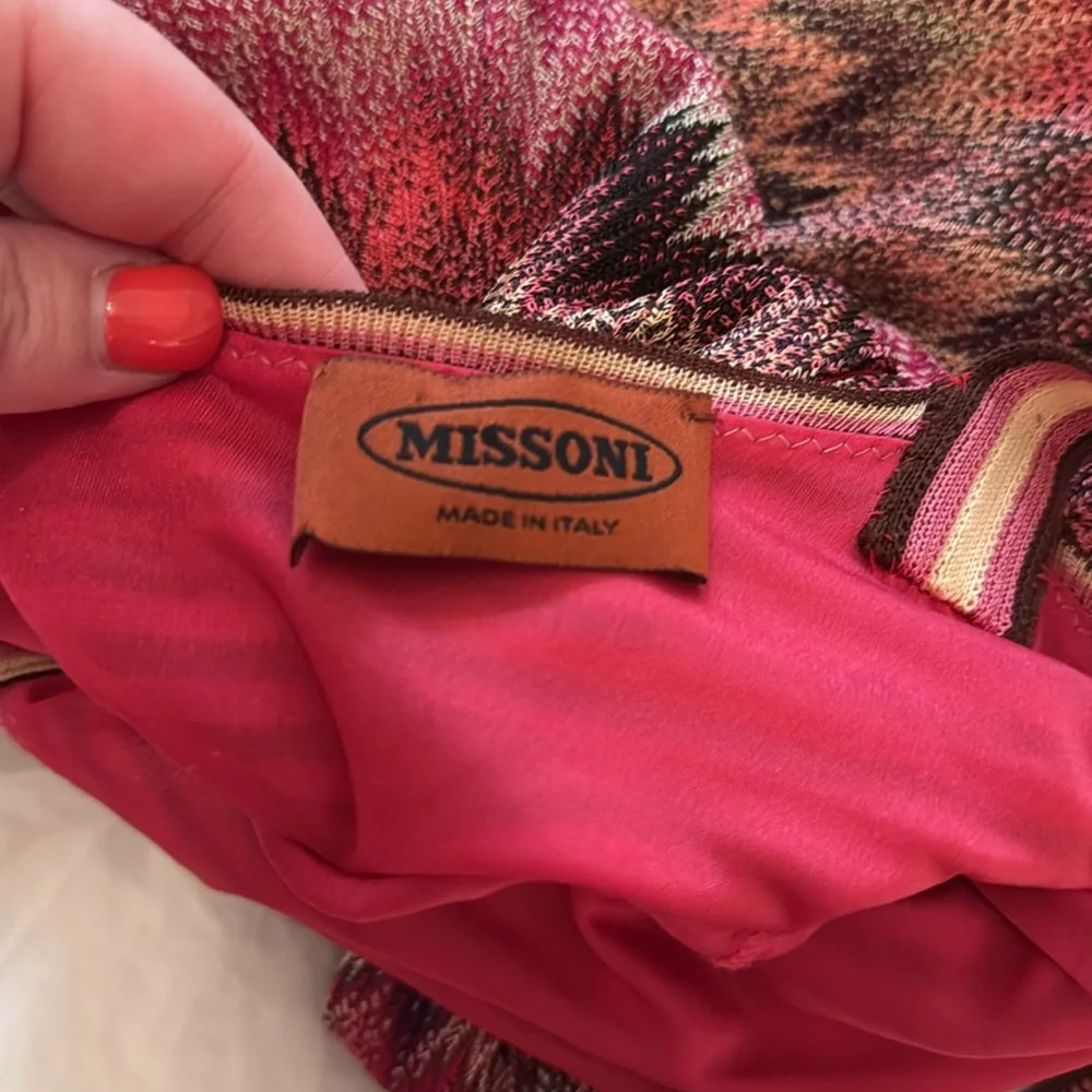 Missoni Zig Zag dress - pink, red, brown tones - Picture 7 of 7